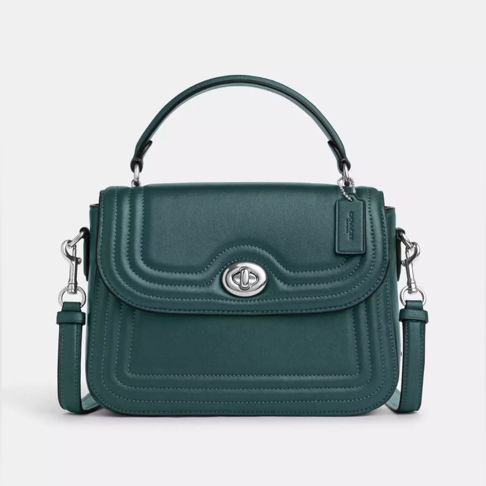 Coach Marlie Top Handle Satchel with Border Quilting